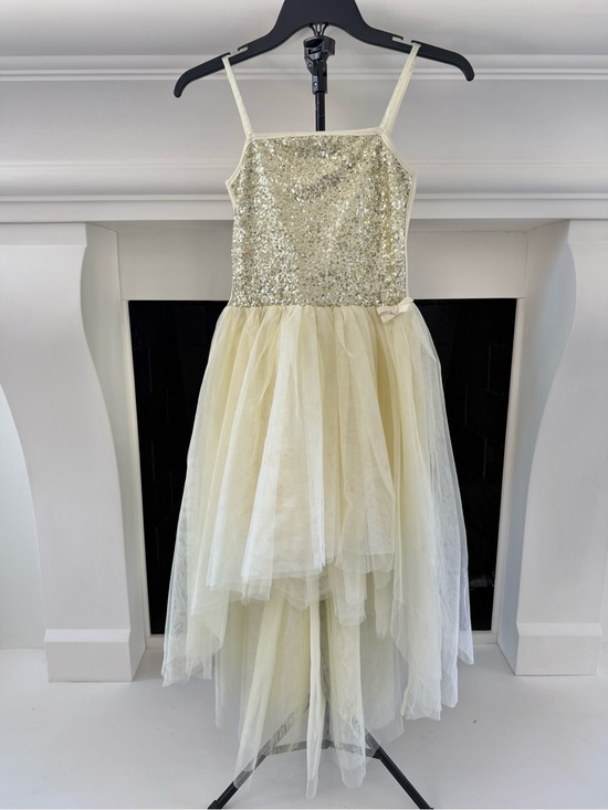 Ooh! La, La! Couture Other - Ooh! La, La! Couture Gold Sequin & Ivory Tulle Formal Dress